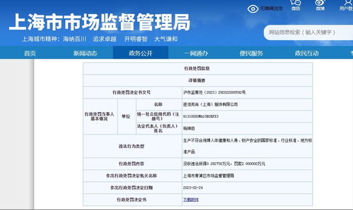 马克华菲因外套不合格被罚