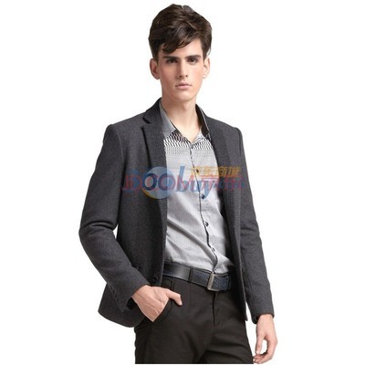 马克华菲FAIRWHALE 热卖简约修身休闲西服：灰色 XXL 款穿搭指南